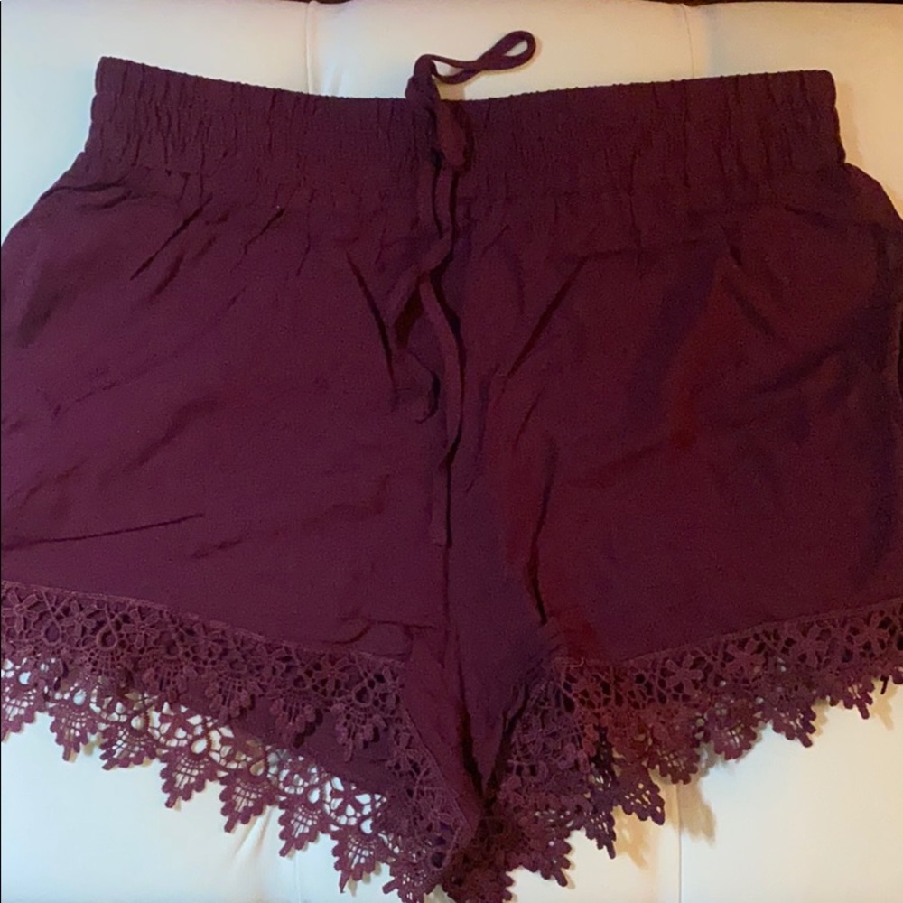 Maroon shorts
